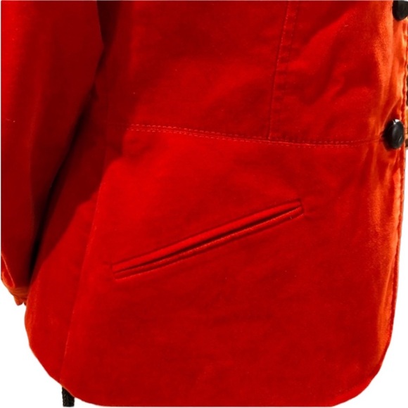 Talbots Orange Velvet Blazer - Picture 4 of 7